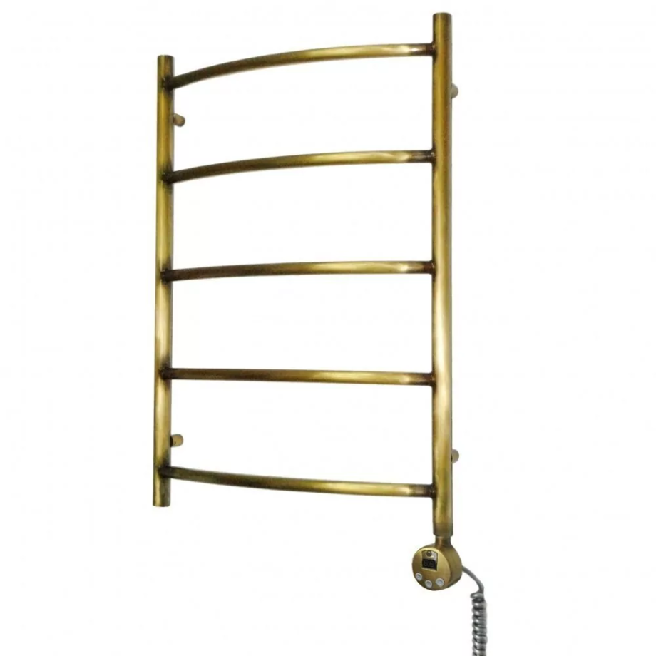 Полотенцесушитель электрический Domoterm Калипсо П5 500x500 ER правый, античная бронза