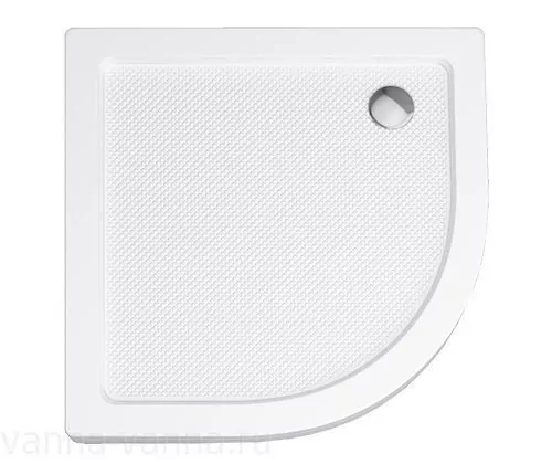 Поддон для душа WasserKraft Isen 26T23 100х100 полукруглый, акриловый, белый