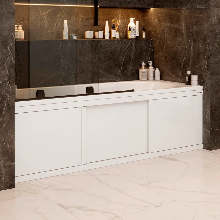 Экран под ванну Onika Одио Нова 160 раздвижной белый