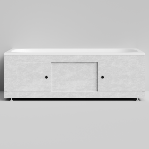 Экран под ванну Vod-ok Купе 170 раздвижной Белый камен