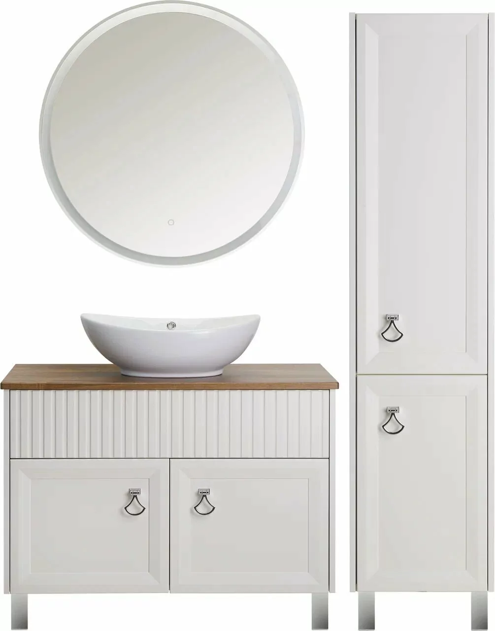 Пенал ASB Woodline Риола 40 R напольный, слоновая кость