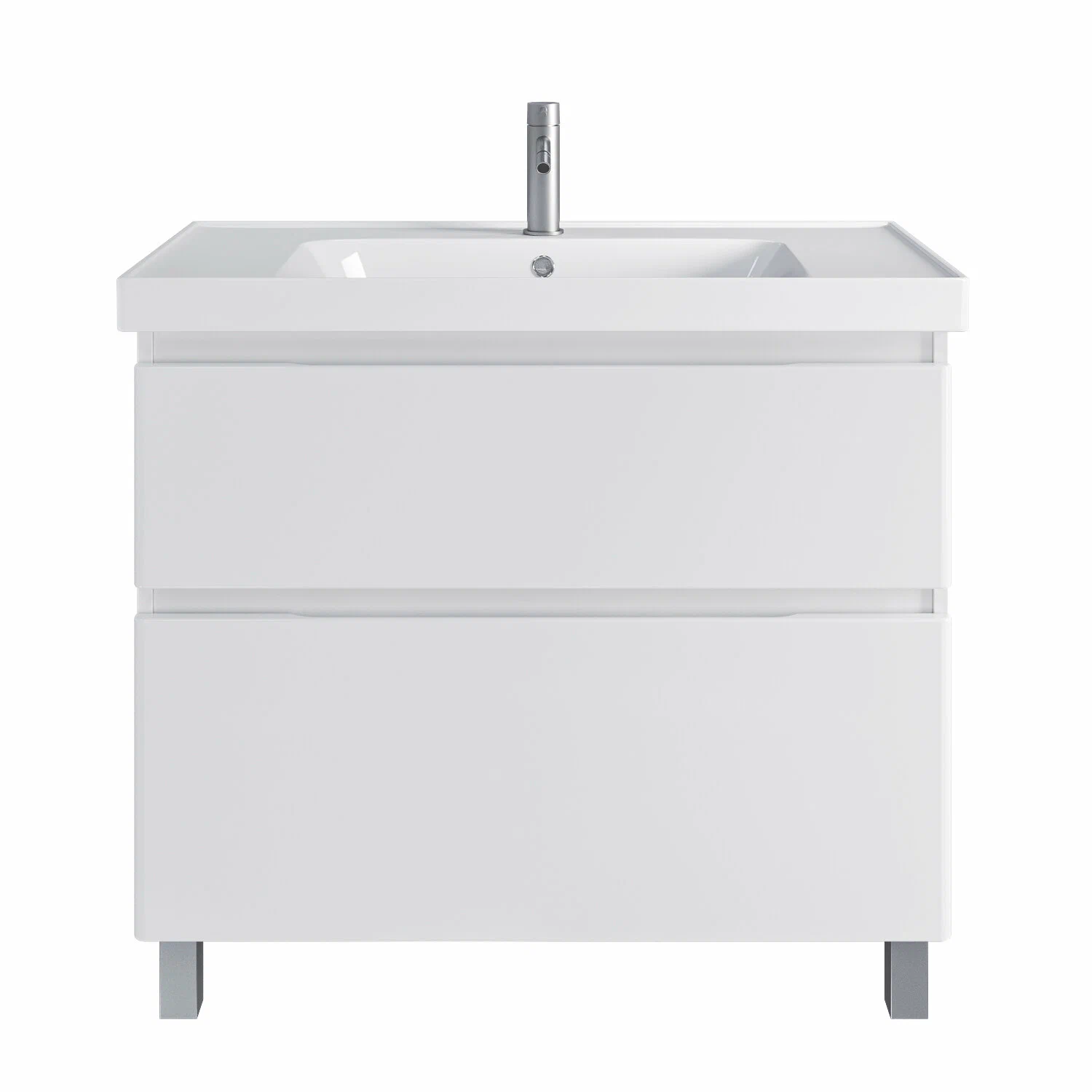 Тумба напольная SanStar Riana 90 с раковиной Грейс 90 белая