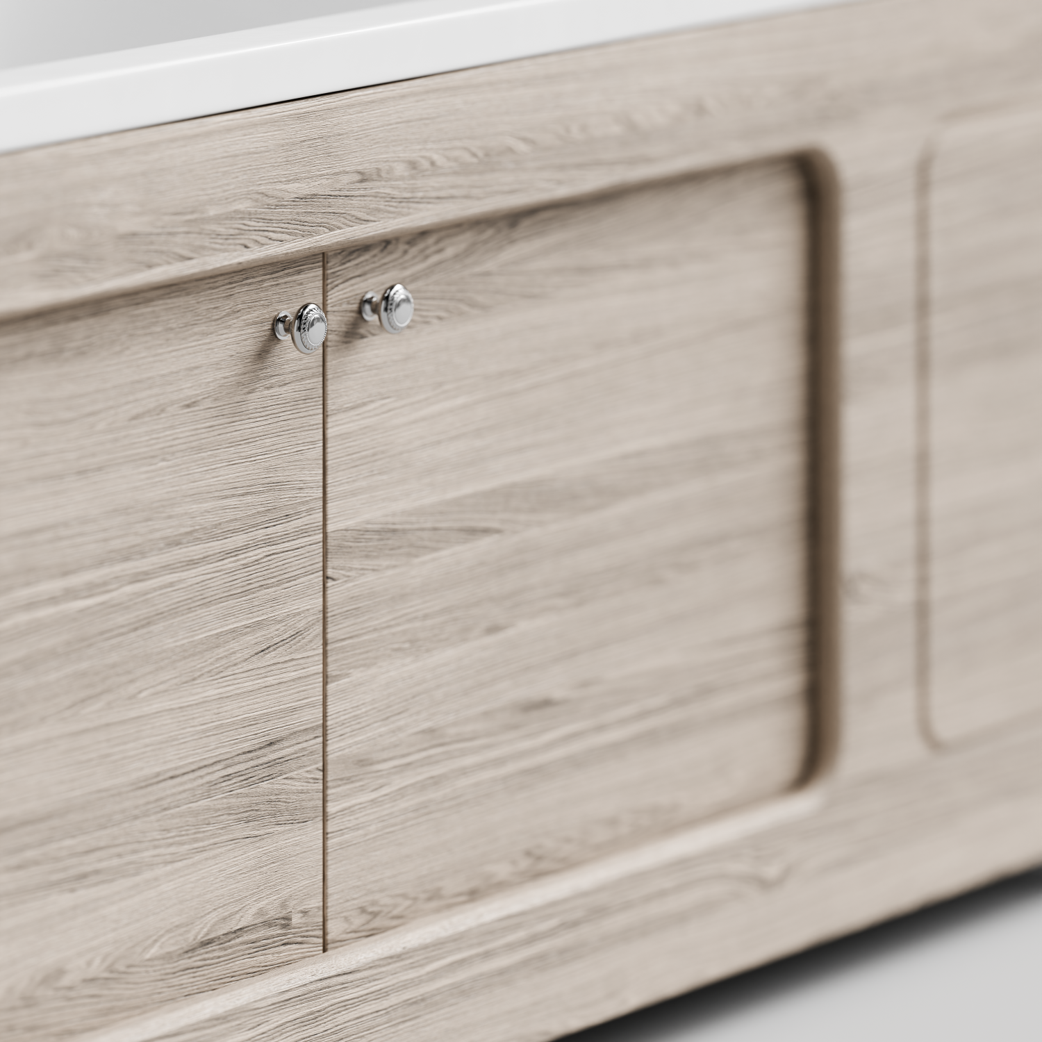 Экран под ванну Vod-ok Лидер 170 раздвижной Дубослив ореховый светлый