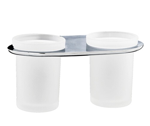 Стакан для щеток двойной WasserKraft Kammel K-8328D хром