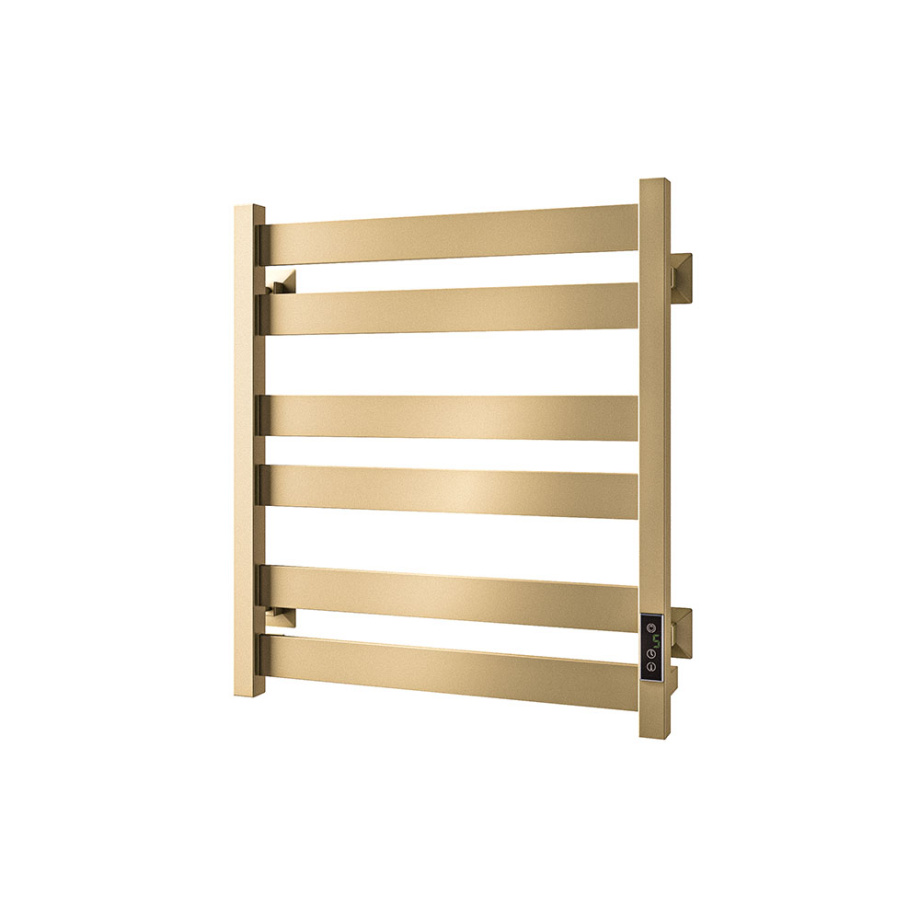 Полотенцесушитель электрический Veconi Piatto P6050G 500х600, золото матовое