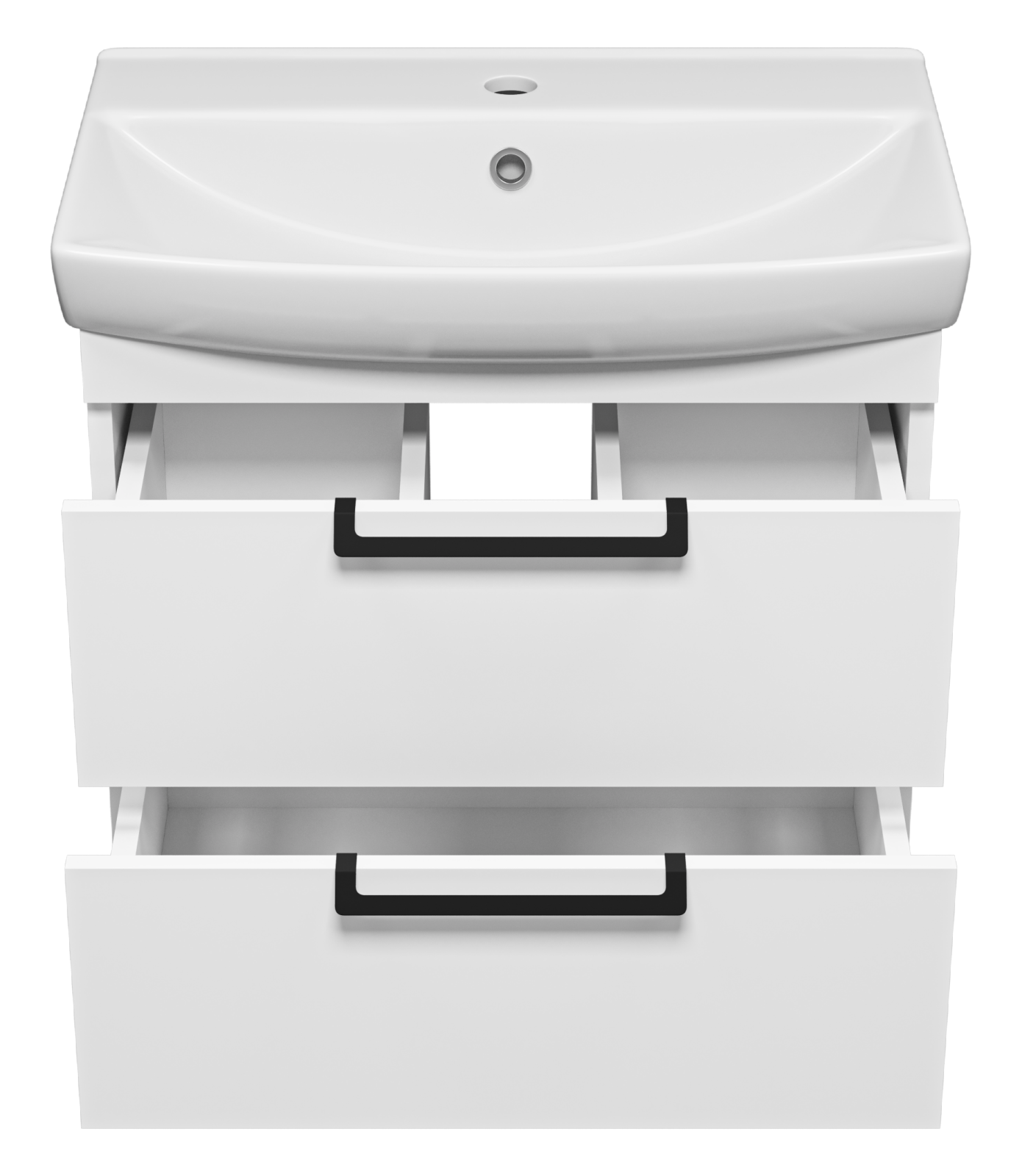 Тумба с раковиной Misty Клермонт 60 подвесная, белый