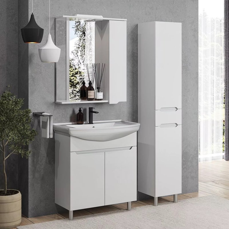 Зеркальный шкаф подвесной SanStar Bianca 60 белый