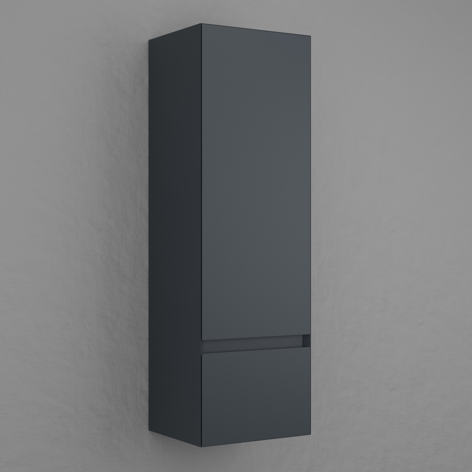 Пенал подвесной Style Line Манхэттен 36, Эмаль, 1 ящик, PLUS, графит