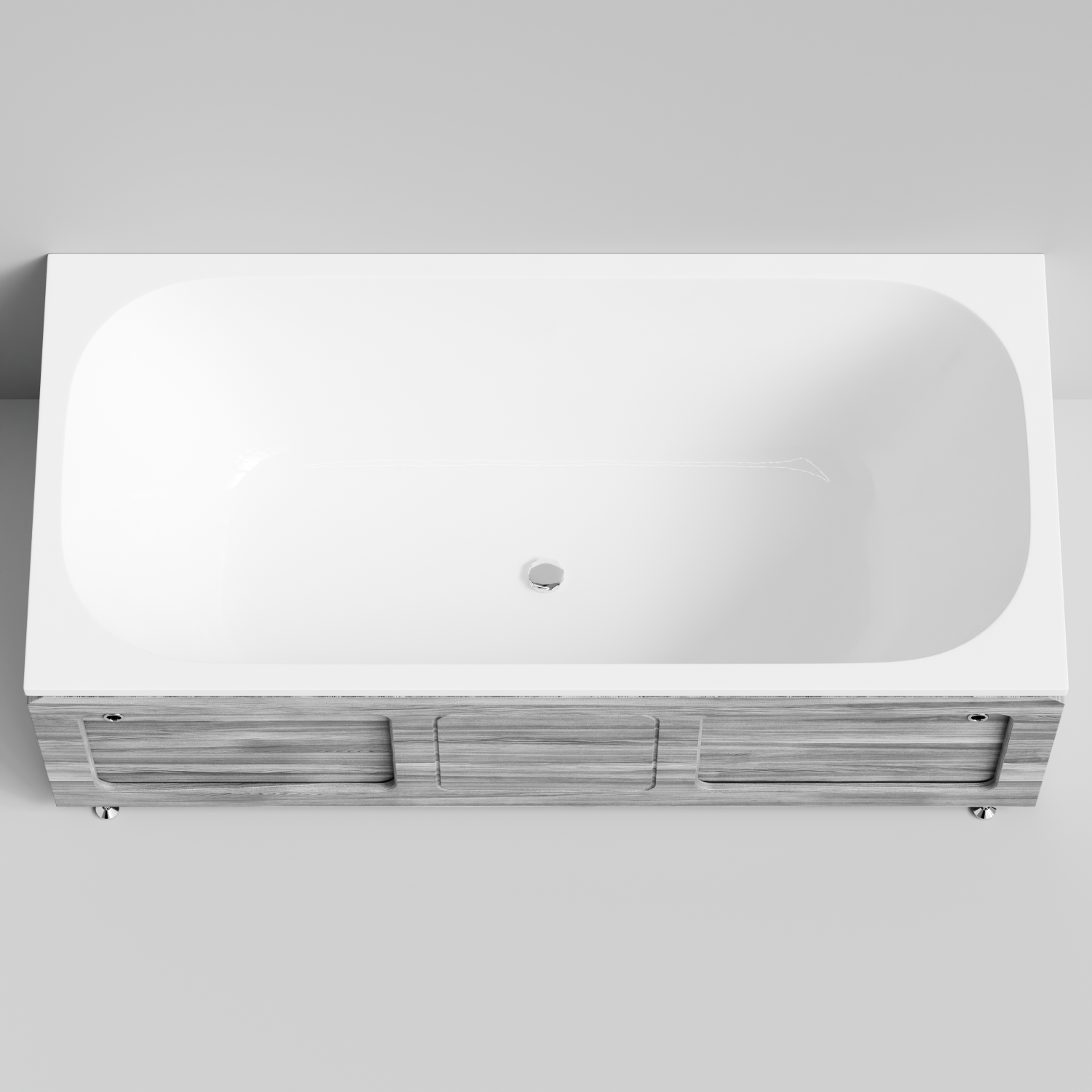 Экран под ванну Vod-ok Хит 180 раздвижной Лиственница структурная контрастно-серая