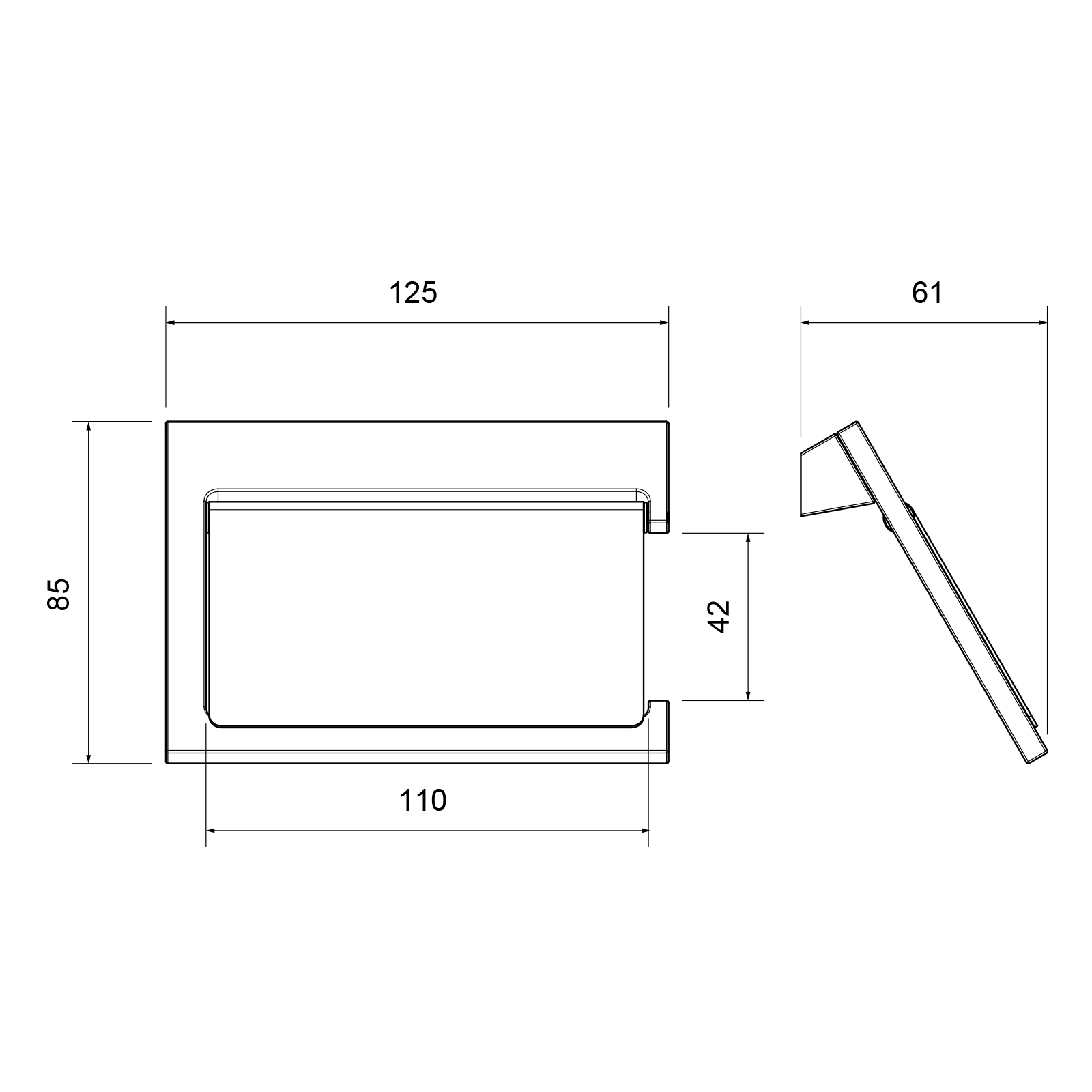 Бумагодержатель Timo Petruma 15242/13 никель