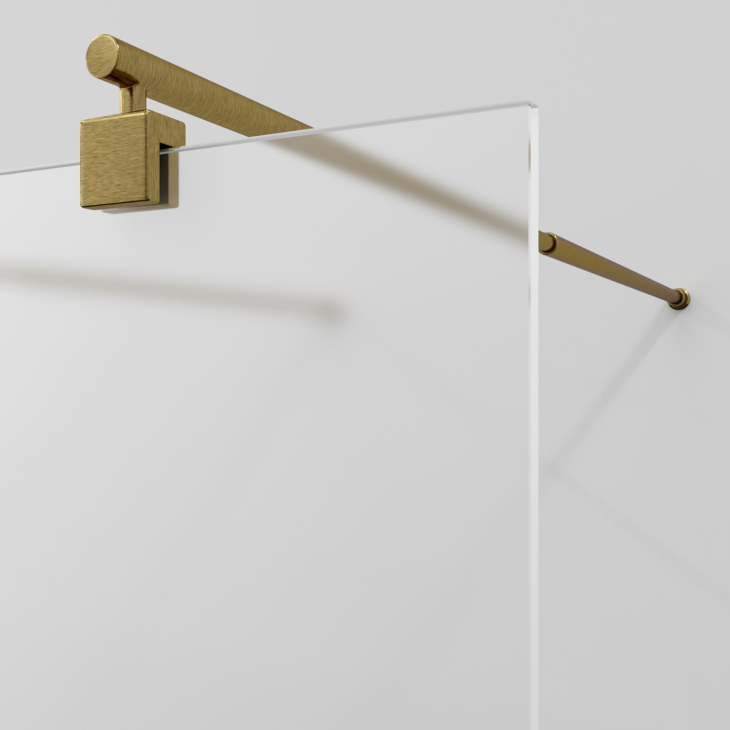 Душевая перегородка WasserKRAFT Vechte 60W39BG-MG матовое золото