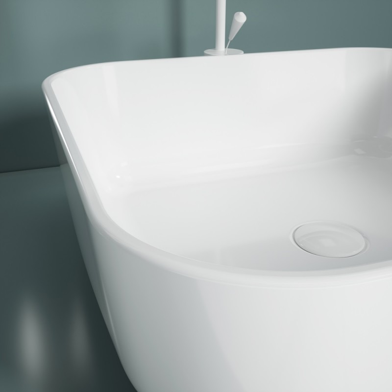 Раковина накладная Esbano ERCINA-N (white) 385x385x140