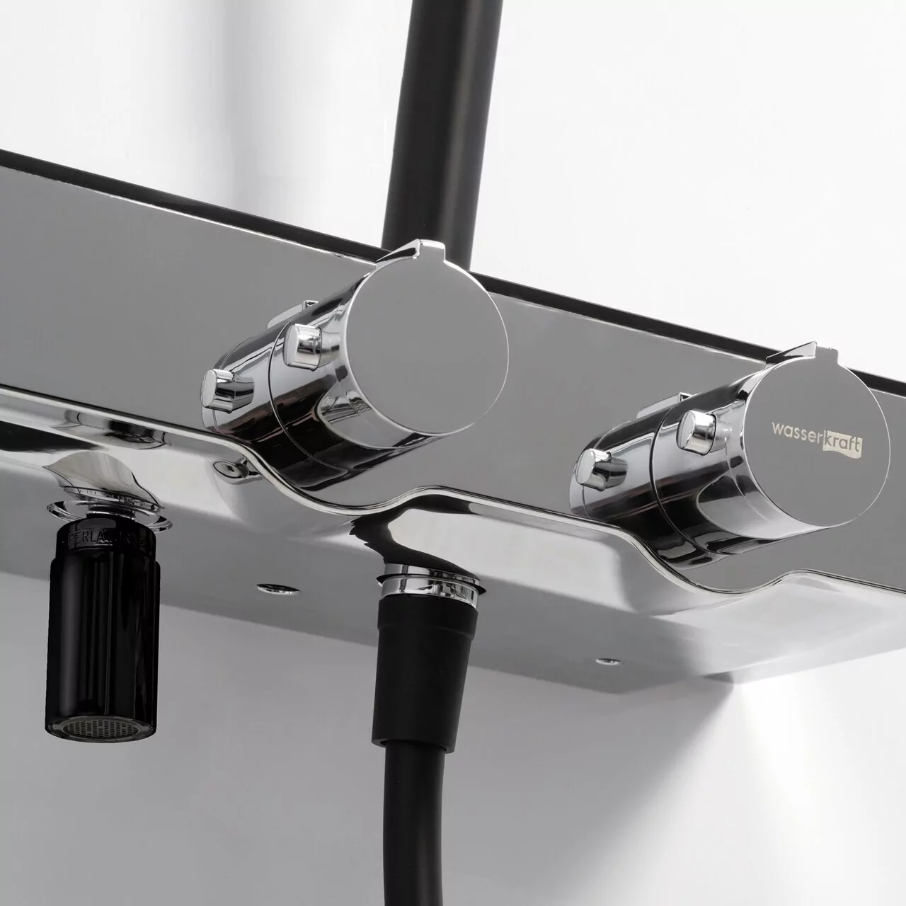 Душевая стойка WasserKraft A11401 Thermo черный Soft-touch