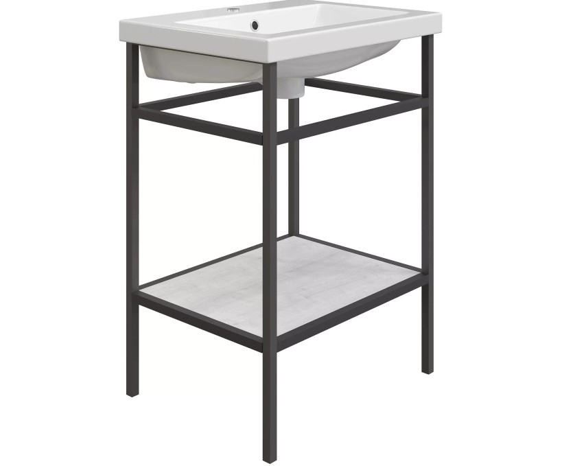 Тумба Sanflor Смоленск 60 с раковиной Como 60