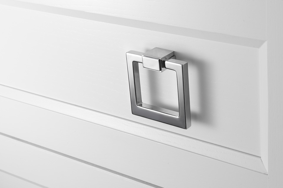 Тумба с раковиной ASB Woodline Рома 100, 2 ящика, напольная, белый