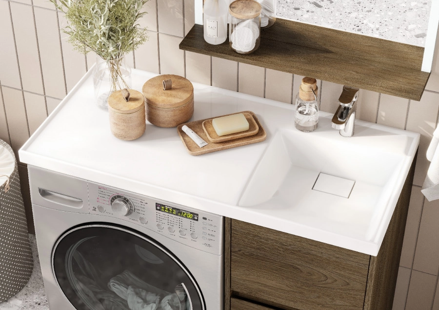 Тумбы под раковину AQUATON Лондри 40 Дуб Кантри