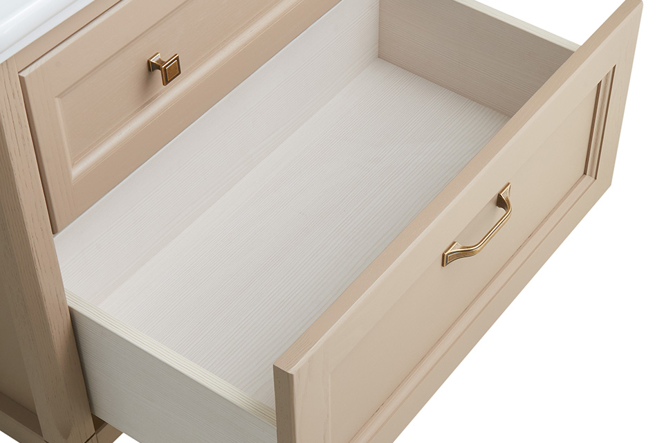 Мебель для ванной ASB Woodline Толедо 85 комплект, подвесной, капучино, хром