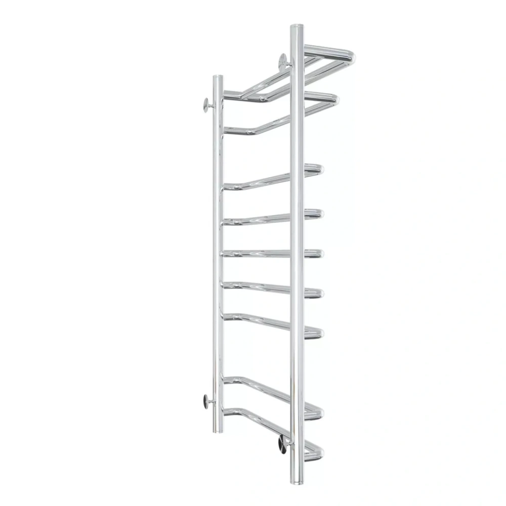 Полотенцесушитель водяной Laris Стандарт П9 500х1000 с полкой, хром от магазина Vanna-Vanna.ru!