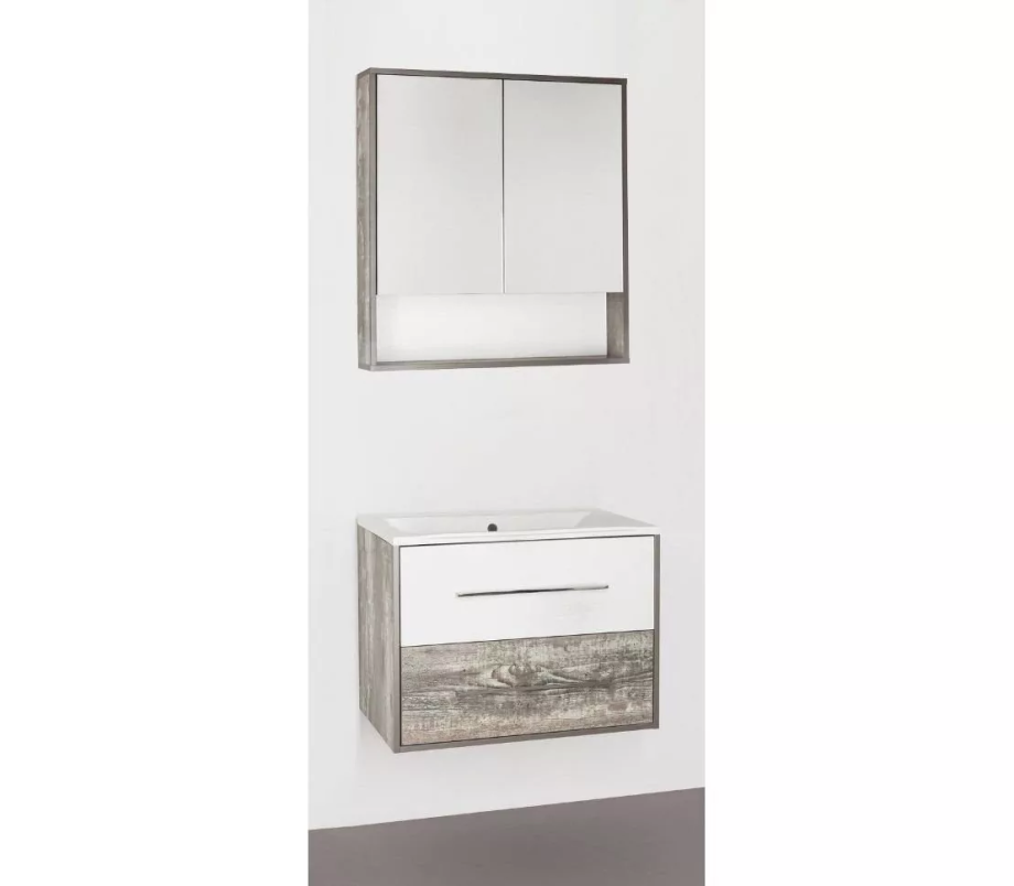 Мебель для ванной Style Line Экзотик 75 Plus комплект, подвесной, белый, экзотик