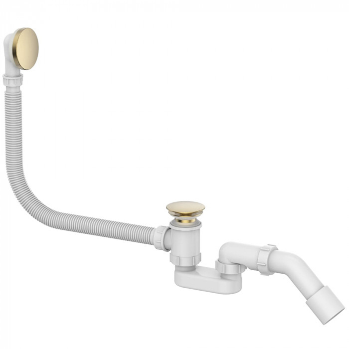 Слив-перелив для ванны автомат Delice DLR000023 матовое золото