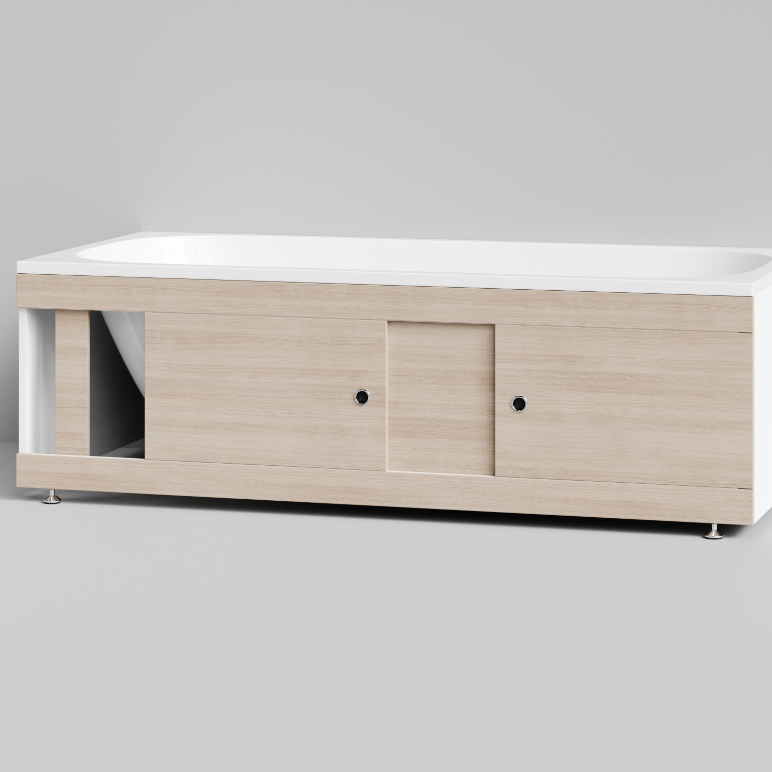 Экран под ванну купе Vod-ok 180 раздвижной см дуб