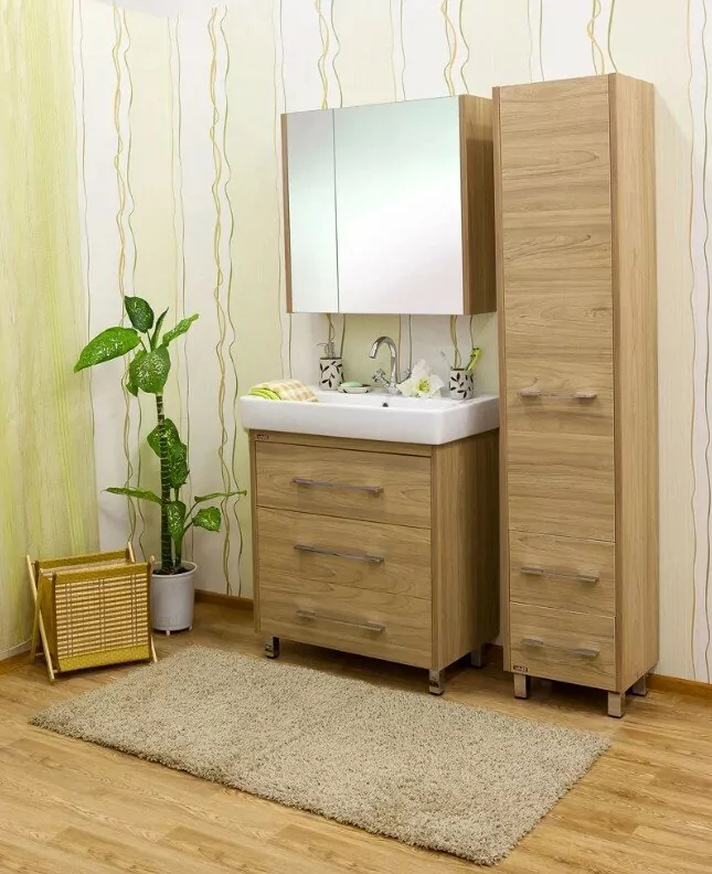 Пенал Sanflor Ларго 40 L напольный, вяз швейцарский