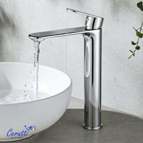 Смеситель для раковины Ceruttispa Орацио XL (ORAZIO XL) из латуни, цвет хром от магазина Vanna-Vanna.ru!