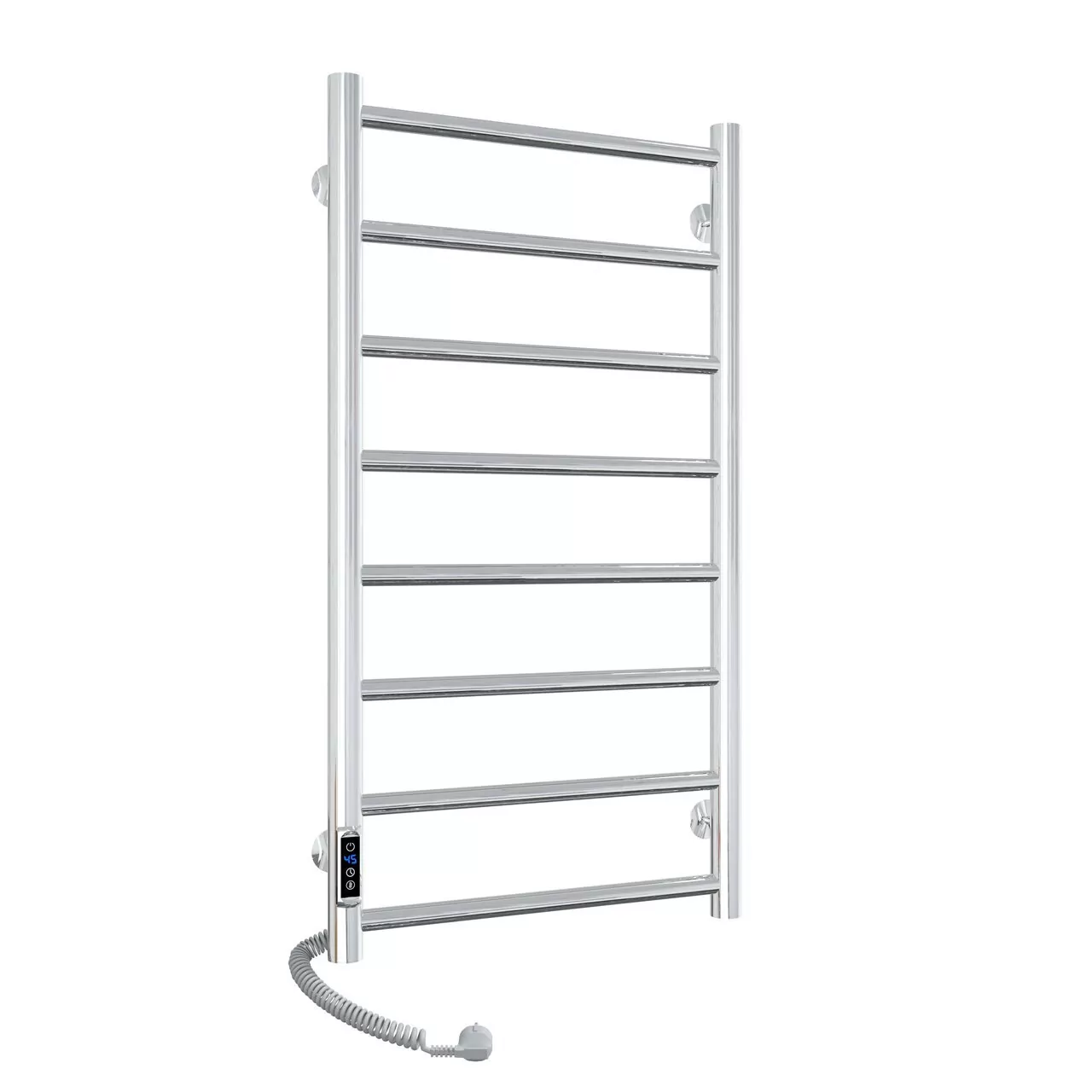 Полотенцесушитель электрический Laris Джаз П8 400х800 с терморегулятором, левый, хром