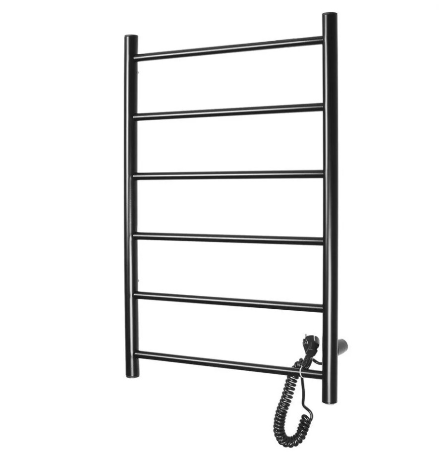 Полотенцесушитель электрический Domoterm Аврора DMT 109-6 50х71 EK R правый, черный матовый