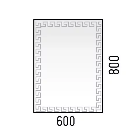 Зеркало Corozo Меандр 60 свет