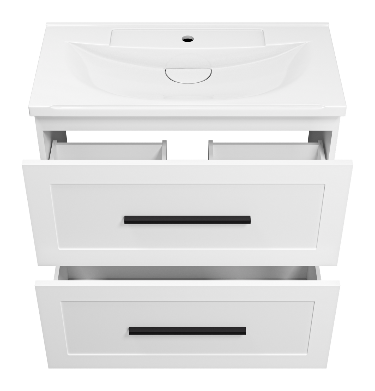 Тумба с раковиной Misty Модерн 80, белый