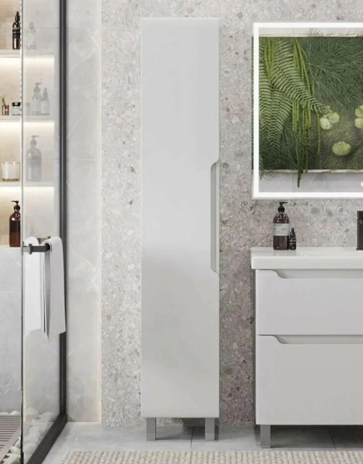 Пенал напольный/подвесной SanStar Lanciano, универсальный, белый