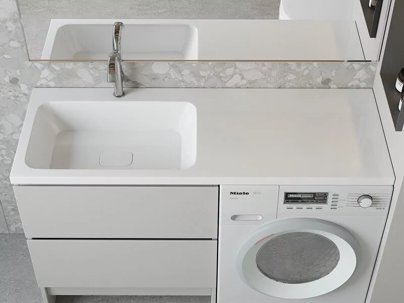 Раковина Madera Kamilla 130 L белая