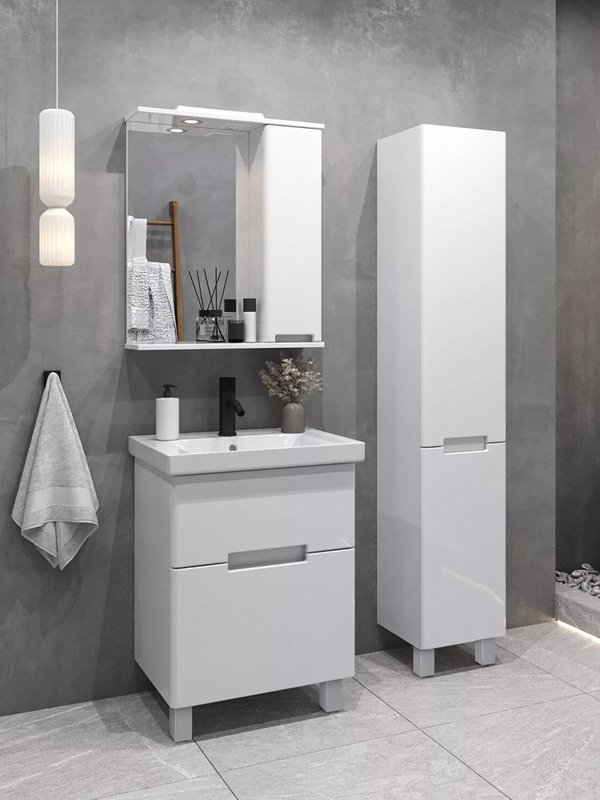 Зеркальный шкаф подвесной SanStar Ориана 60 белый