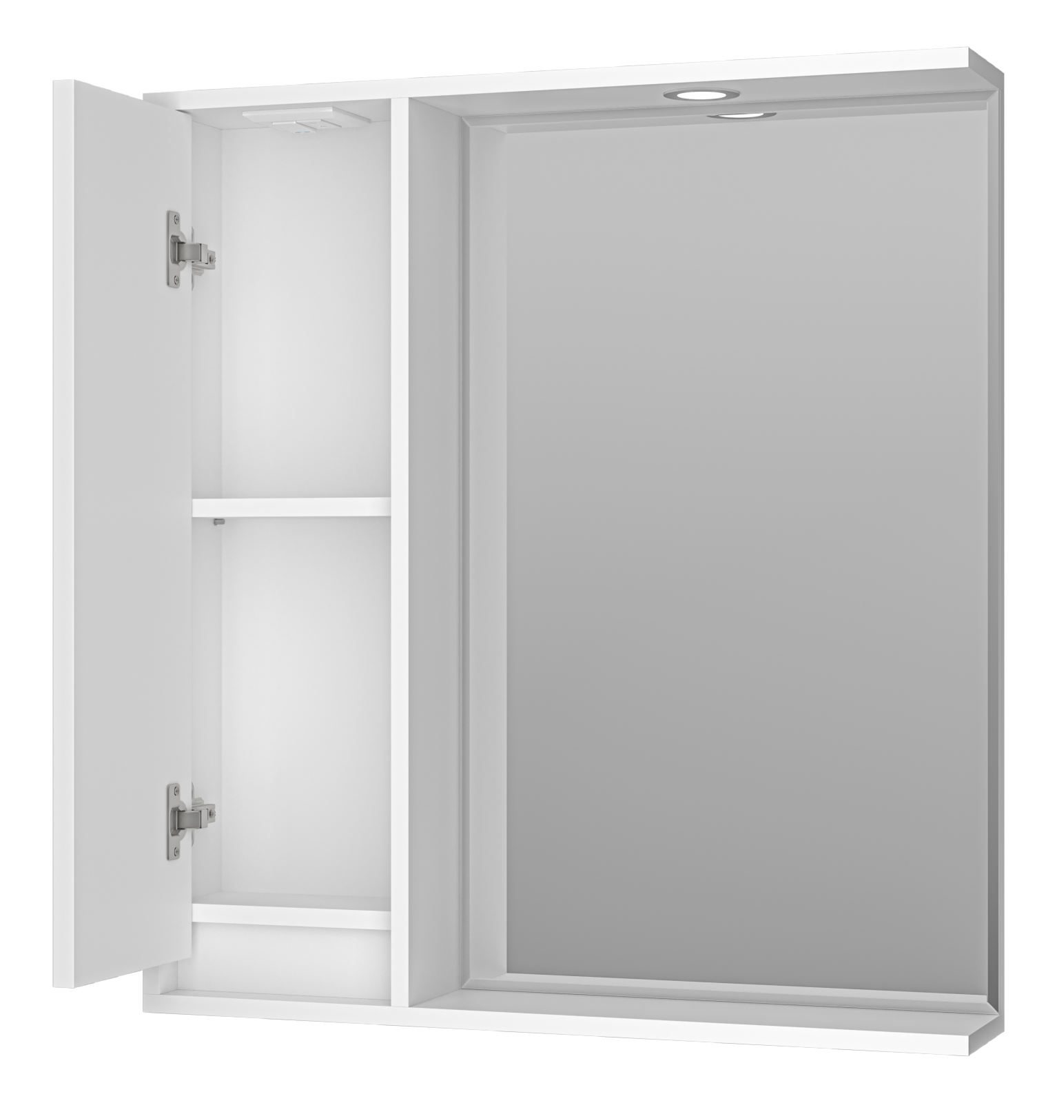 Зеркало-шкаф Brevita Balaton 75 L, белый