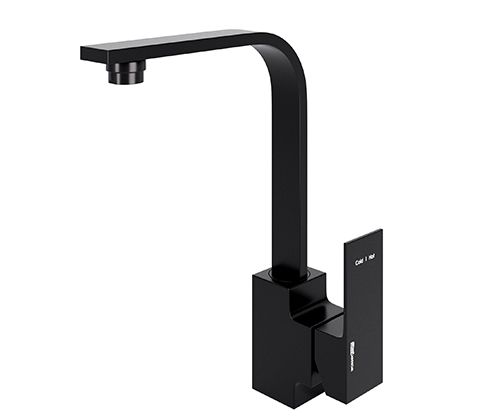 Смеситель для кухни WasserKraft Abens 2007 черный Soft-touch