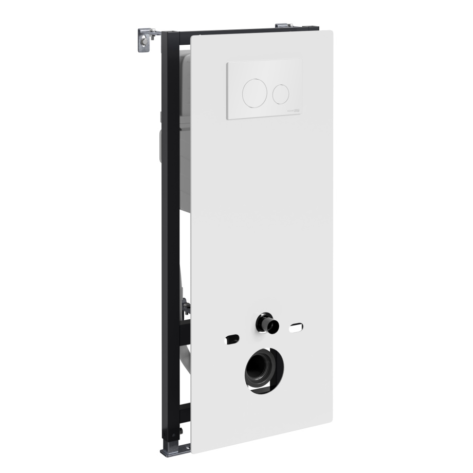 Инсталляция WasserKraft Abens 20TLT.010.ME.WH.WH02 для подвесного унитаза, с кнопкой