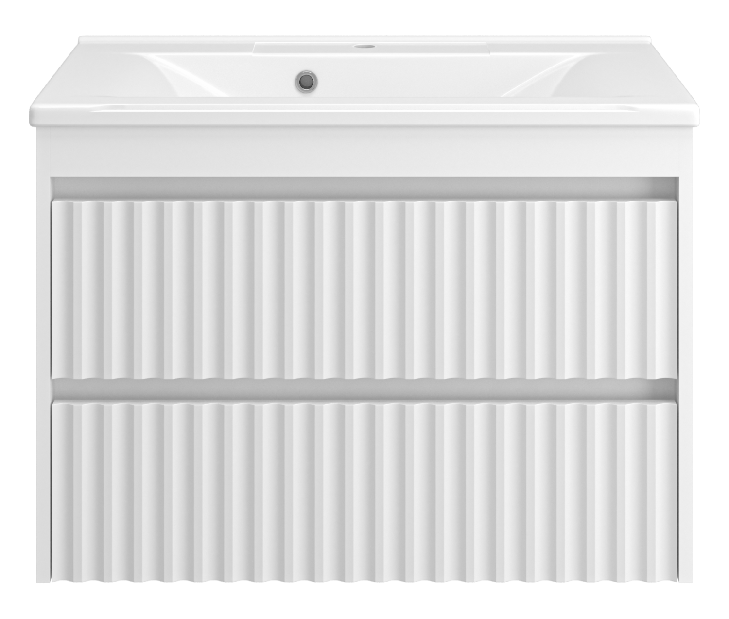 Тумба с раковиной Brevita Balaton 80 подвесная, белый