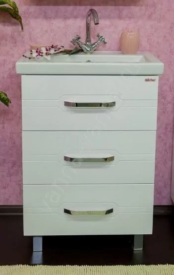 Тумба с раковиной Sanflor Анкона 60 напольная, белая