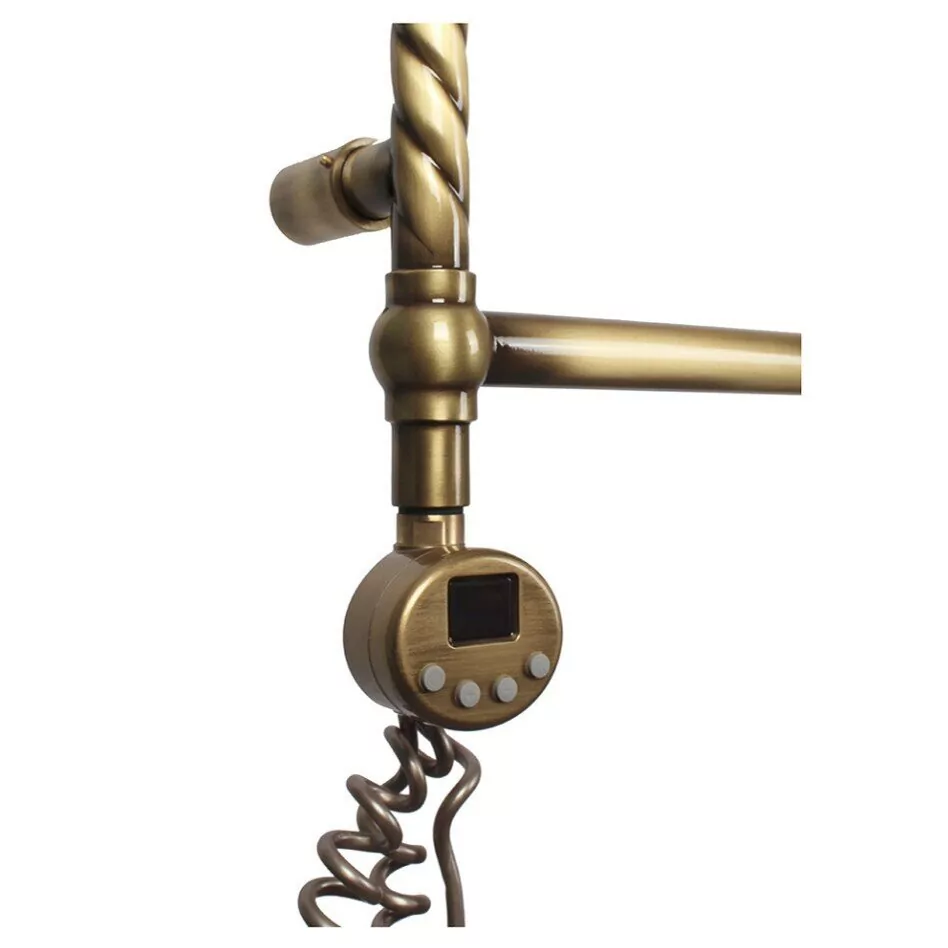 Полотенцесушитель электрический Domoterm Винтаж П5 500х950 EL левый, античная бронза