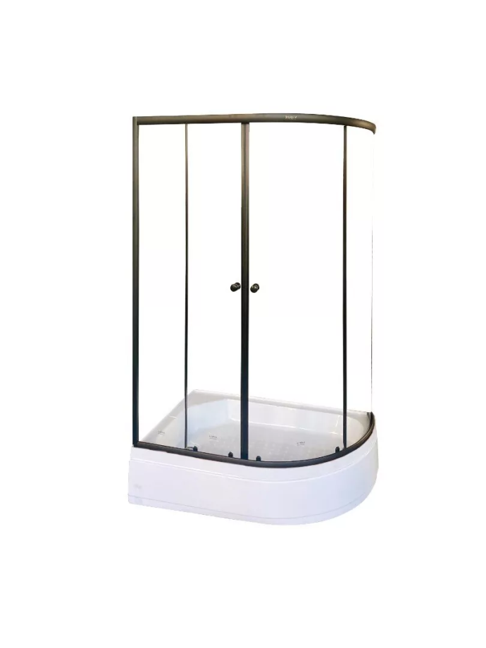 Душевой уголок Parly ZEM1201ВL 120х80 левый, асимметричный, с низким поддоном, прозрачное стекло, черный Душевой уголок Parly ZEM1201ВL 120х80 левый, асимметричный, с низким поддоном, прозрачное стекло, черный