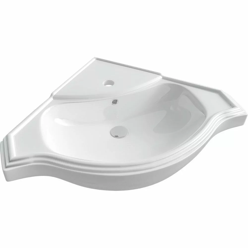 Мебель для ванной Francesca Империя 65 комплект, напольный, угловая, белый