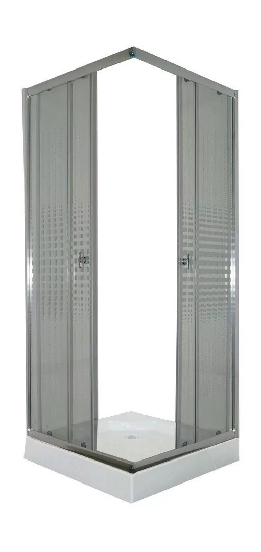 Душевой уголок Parly ZQ8111 квадратный, с низким поддоном, прозрачное стекло, хром