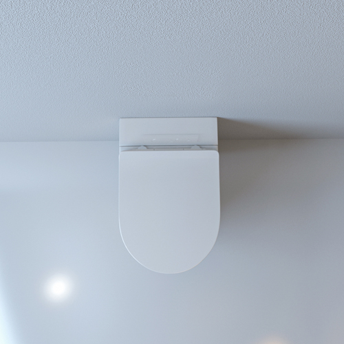 Унитаз Ceruttispa  BARBARIA Pulse CT7264 приставной, импульсный, белый