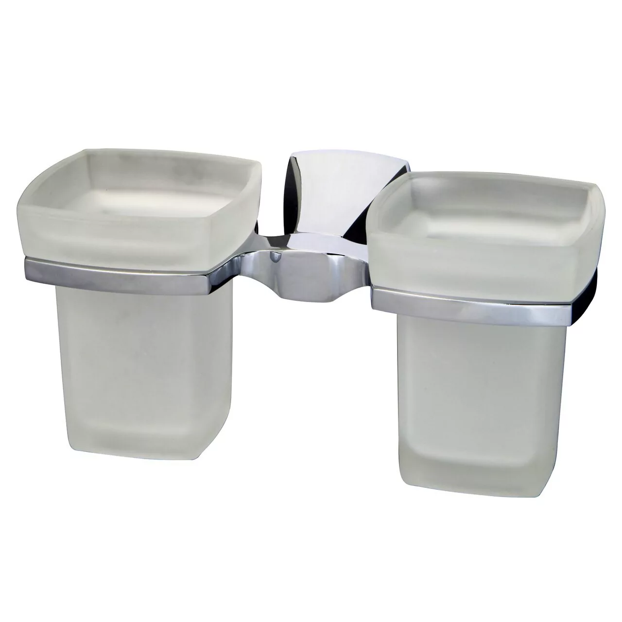 Стакан для щеток двойной WasserKraft Wern K-2528D хром
