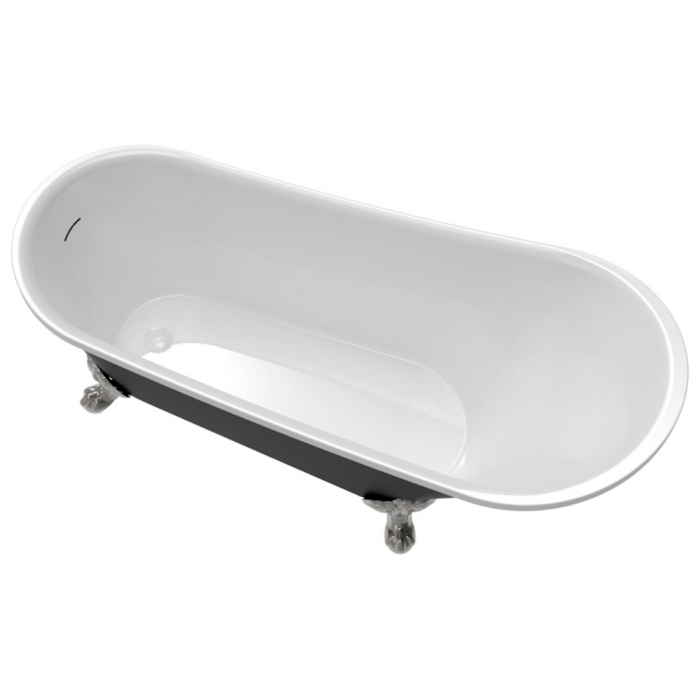 Ванна акриловая Delice Vintage 162х69 DLR440105Bk черный матовый