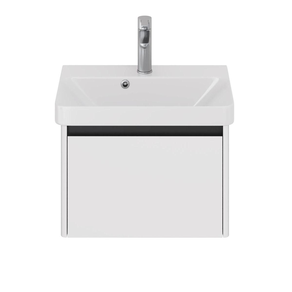 Тумба с раковиной подвесная Dreja Luxury 55 см, белый