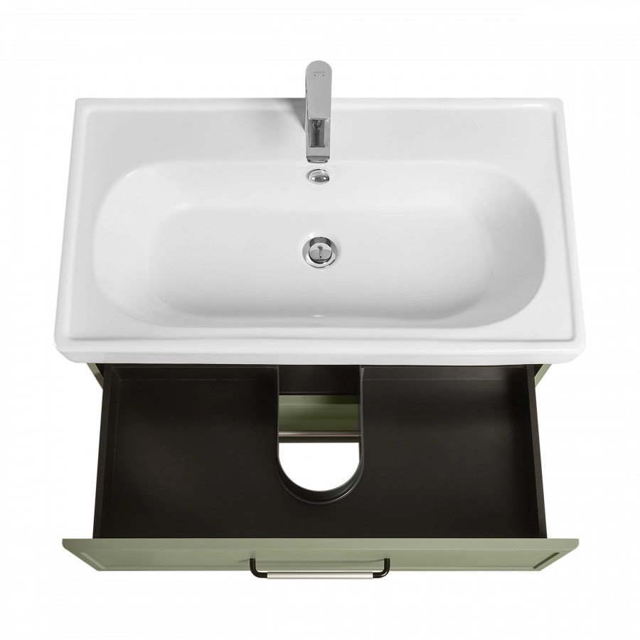 Тумба Aquaton Нео-Классика с раковиной Нео-Классика 65 подвесная, кипарис