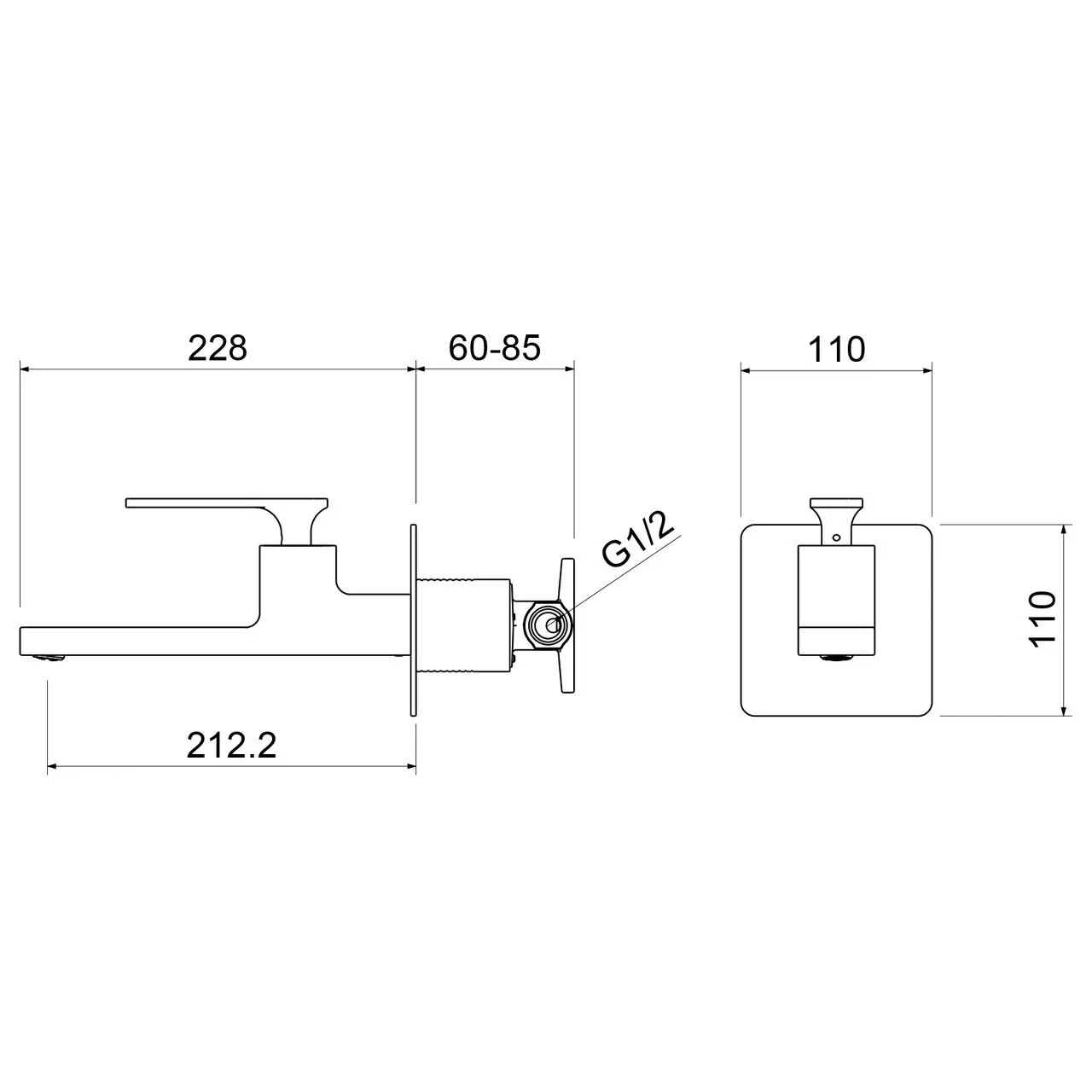 Смеситель для раковины Timo Torne 4372/03SM черный матовый