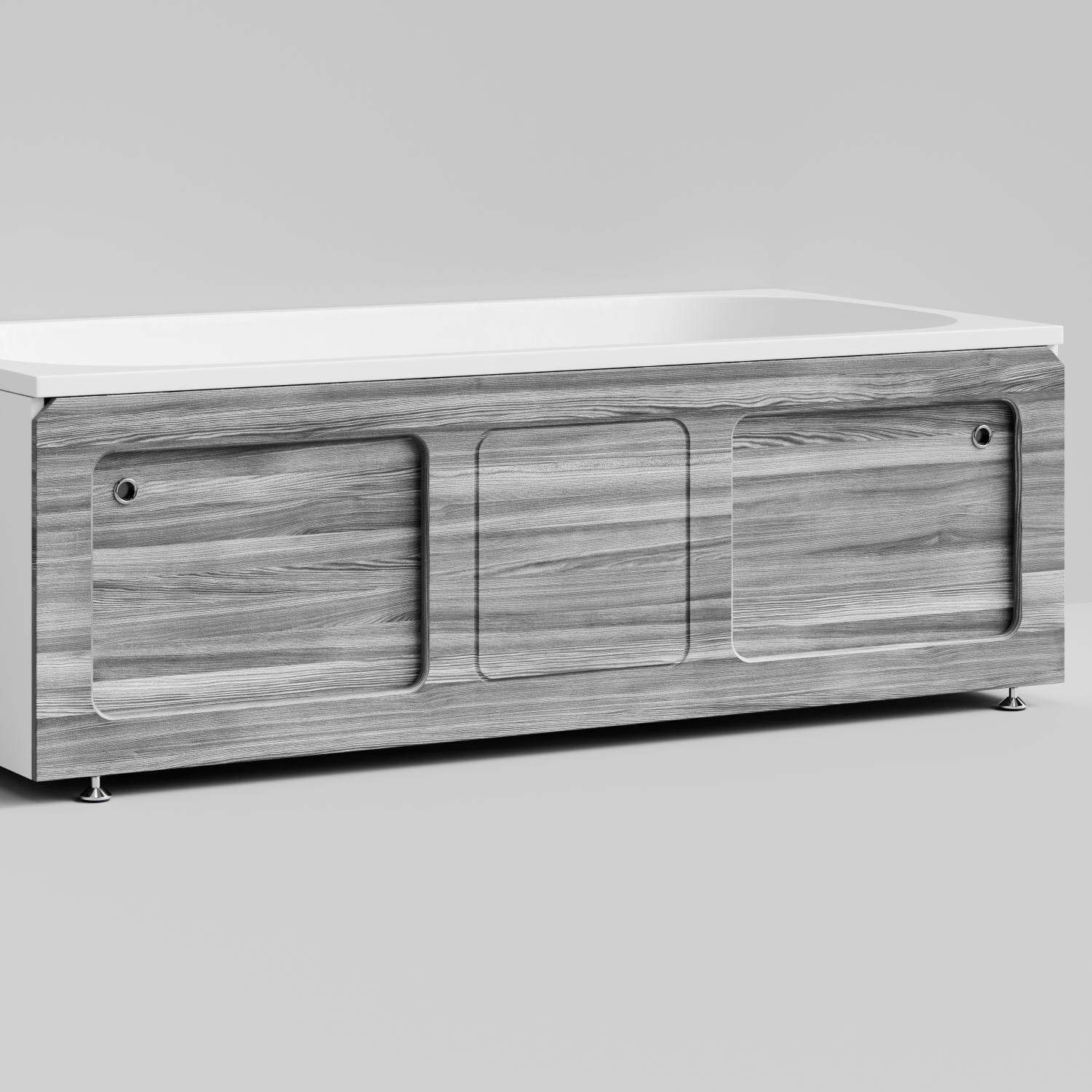 Экран под ванну Vod-ok Хит 170 раздвижной Лиственница структурная контрастно-серая